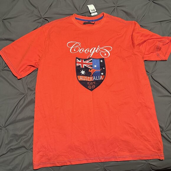 COOGI Mens Short Sleeve Shirt XXL - 2XL - NWT - Orange - COOGI Australia - Picture 1 of 5